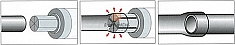 Применение расширительной головки Ridgid 1/2"