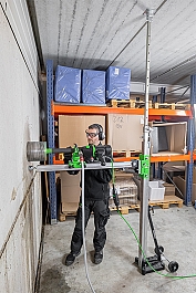 Применение универсальных станин для алмазного бурения Eibenstock USD 182 Up-Side-Down Применение универсальных станин для алмазного бурения Eibenstock USD 182 Up-Side-Down