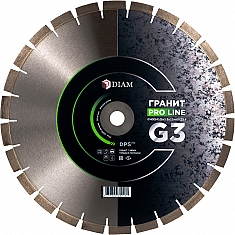 Сегментный алмазный круг Diam Pro Line 1A1RSS G3 Гранит 400 (410) мм