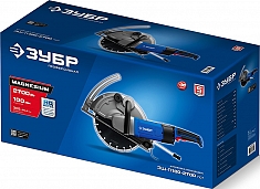 Упаковка электрического резчика по бетону Зубр Профессионал ЗШ-П100-2700 ПСТ